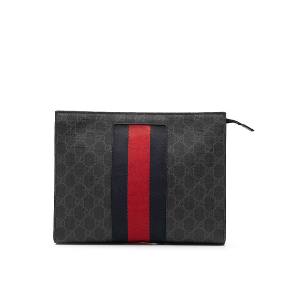 Gucci Handbags - Pre-Loved Gucci GG Supreme Web Clutch
